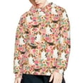 thumbnail image 5 of Xoenoiee Retro Rose Dachshund Pattern Girls Hoodies Hooded Sweater for Kids Pullover Hoodies Long Sleeve Athleticwear with Kangaroo Pocket for Trvel Walk Workout, S, 5 of 7