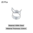 thumbnail image 3 of Unique Bargains Pince à Ressort 65Mn Acier 13mm Basse Pression Pinces Pinces à Air Lignes de Carburant Tuyaux d'Aspirateur, Zingué, 20 Pack, 3 of 5