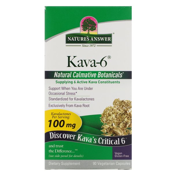 Nature's Answer Kava6, 90 Vegetarian Capsules