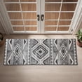 thumbnail image 2 of White Geometric Diamond Striped Pattern Door Rugs,Washable Non Slip Door Mats Indoor,Decorative Door Mats,Entry Mat Indoor for Entrance,Bedroom,Kitchen,Bathroom,16"x47", 2 of 6