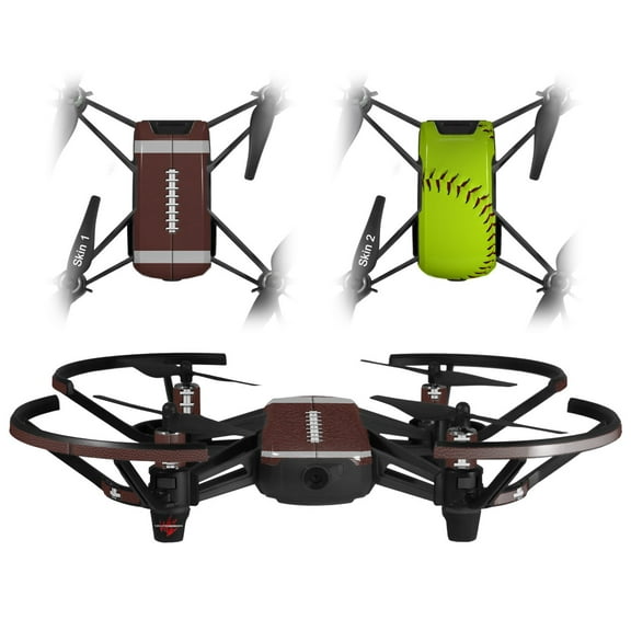 Skin Decal Wrap 2 Pack for DJI Ryze Tello Drone Football DRONE NOT INCLUDED