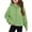 Green, variant on Cnbwig Kids Girls Hoodie Fashion Coats Cropped Letter Printed Hoodies Graphic Tee Pullovers Tops Long Sleeve Soft Loose Short Tops Jacket Hooded Child Shirts A-Black 3-4 T