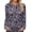 Black Navy Floral, variant on Women Tunic Tops Casual Long Sleeve Shirts Crew Neck Fall Tops Basic Tees Floral Dressy Blouses