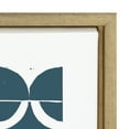 thumbnail image 3 of Kate and Laurel Sylvie Modern Circular Pattern Block Print Teal Framed Canvas Wall Art by Statement Goods, 28"x38" Gold, Chic Abstract Art for Wall, 3 of 6