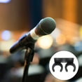 thumbnail image 3 of Miangastore Metal Microphone Bracket Wall Mount Double Hook For Home And KTV Use 1Set, 3 of 9