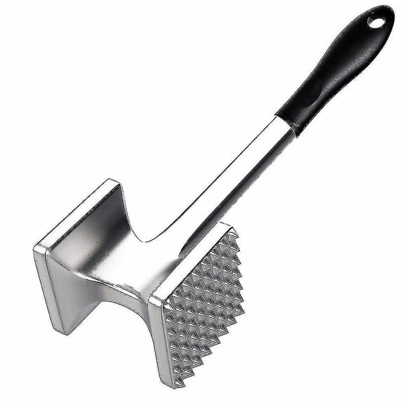 Grand Attendrisseur de Viande Outil Maillet Robuste en Acier Inoxydable Marteau à Steak pour Bœuf Veau Poitrine de Poulet_haute Qualité