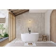 thumbnail image 2 of Elegant Kitchen & Bath BT10754GW-MBK 54 in. Soaking Bathtub, Glossy White with Matte Black Trim, 2 of 8