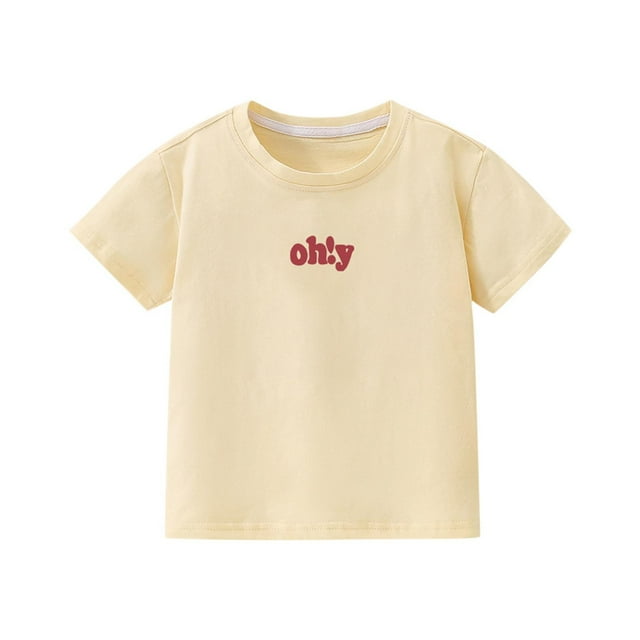 Tranfacy Hauts à Manches Courtes pour Garçons et Filles, T-Shirts Graphiques pour Filles, T-shirt Imprimé Col Rond Manches Courtes pour Garçons et T-shirt Décontracté Ample Col Rond Manches Courtes