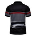thumbnail image 5 of Sngxgn Men's Slim Fit Short Sleeve Polo T-Shirt(Black,XL), 5 of 9