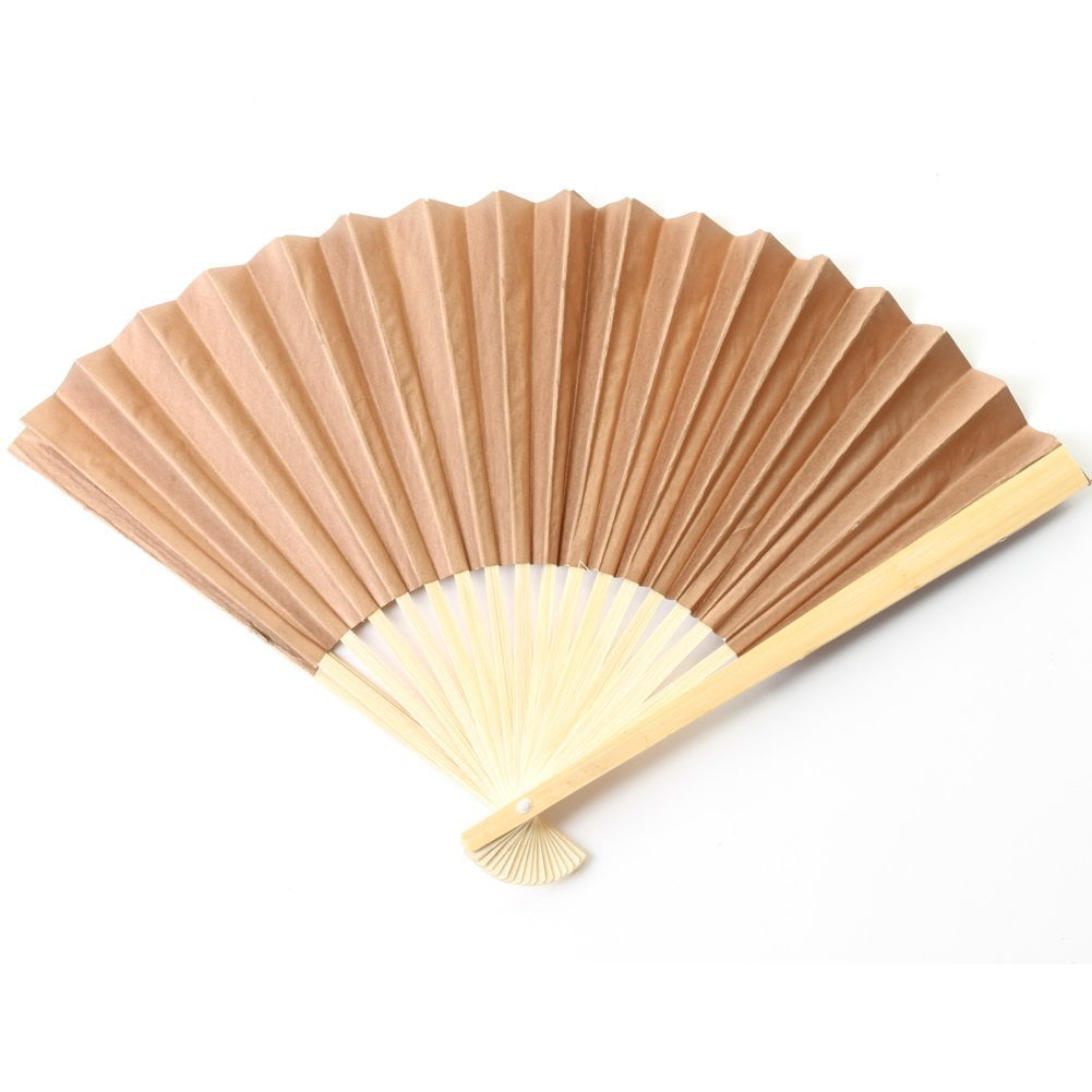 Koyal Wholesale Paper Fans Bulk, 50Pack DIY Hand Held