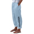 thumbnail image 6 of Ailaofu Women's Summer Fashion Printed Long Pants Elastic Waist Casual Trousers with Pockets for Daily Outings, 6 of 8