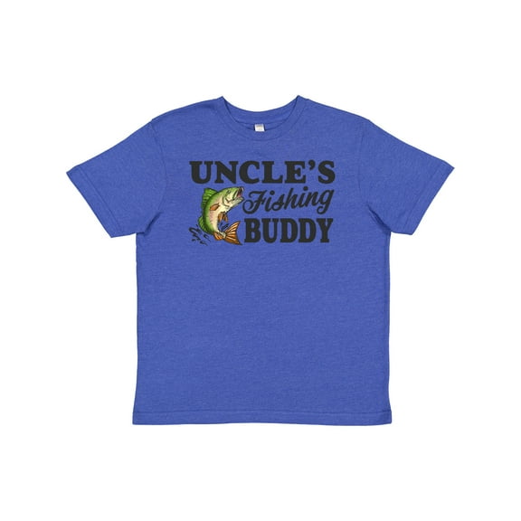 Inktastic Uncle's Fishing Buddy Youth T-Shirt