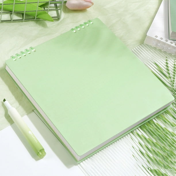 Cuaderno de hojas sueltas amarillo con núcleo extraíble | Páginas gruesas resistentes al agua | Diario recargable para estudiantes, profesores, estudio y oficina | Regalo para el aula o el dormitorio