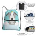 thumbnail image 3 of Naloa Dog In Bathtub Drawstring Backpack String Bag Cinch Water Resistant for Gym Shopping Sport Yoga, 3 of 6