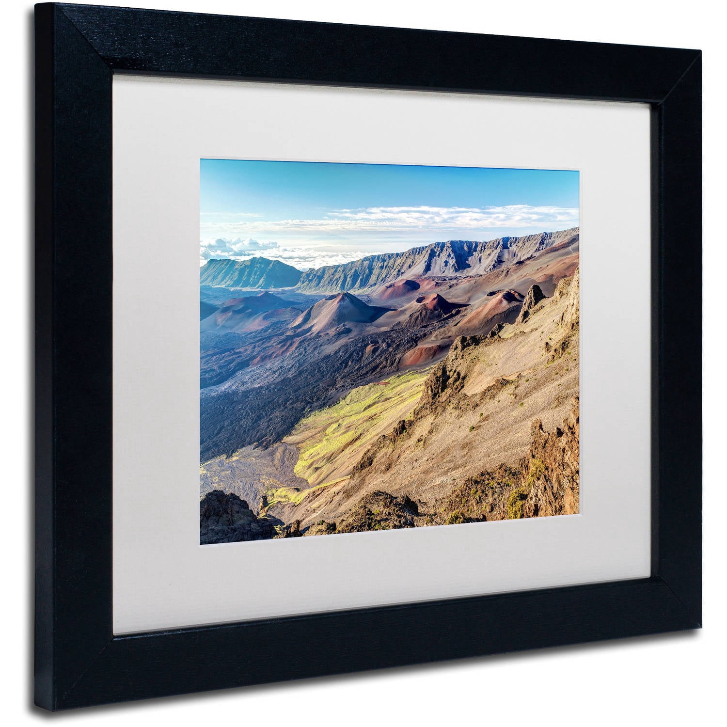 Trademark Fine Art 'Kalahaku Lookout' Canvas Art by Pierre Leclerc, White Matte, Black Frame