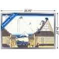 thumbnail image 3 of Kite Flying from Rooftop by Katushika Hokusai Wall Poster, 22.375" x 34" Framed, 3 of 6