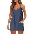 thumbnail image 6 of aidice Plus Size Rompers for Women U Neck Sleeveless Comfy Loose Casual Lined Shorts Dress Jumpsuits, 6 of 6