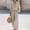 Khaki, variant on 2 Piece Outfits for Women Casual Lounge Sets Long Sleeve Button Down Shirts and Wide Leg Pants Sets Tracksuit Matching Sets Women Clothing Orange L