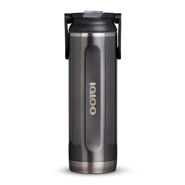 Botella Sport Sipper Igloo Carbonite, 600 ml, acero inoxidable