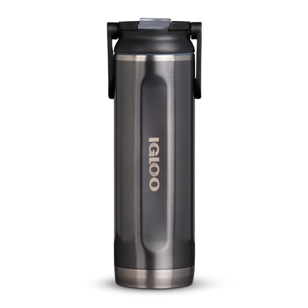 Botella Sport Sipper Igloo Carbonite, 600 ml, acero inoxidable