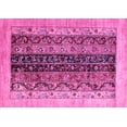 thumbnail image 1 of Ahgly Company Indoor Rectangle Oriental Pink Modern Area Rugs, 2' x 5', 1 of 4