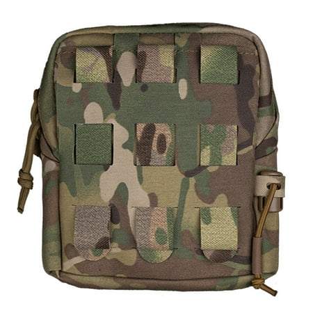Lerpwige Zippers Small Utility Pouch Sundry Holder Nylon Waist Pouch Tactically Storage Bag for Outdoor Camping Hiking