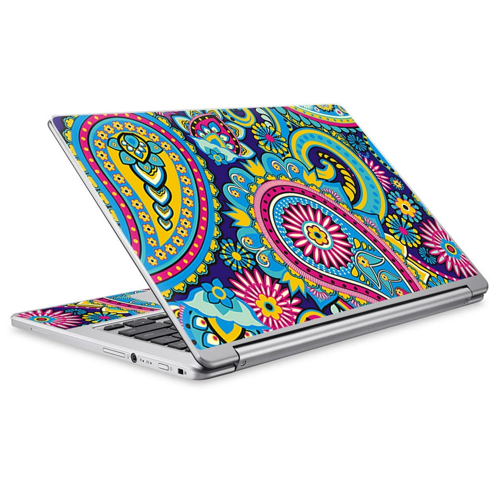 Skin Vinyl Sticker Cover Decal for Acer Chromebook R13 Laptop Notebook Colorful Paisley Mix