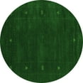 thumbnail image 1 of Ahgly Company Indoor Round Abstract Green Contemporary Area Rugs, 6' Round, 1 of 1