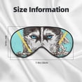 thumbnail image 4 of Uemuo Husky With Dreamcatcher Pattern Sleep Eye Mask - Light Blocking Sleep Mask Blocking Out Light Perfectly, Soft and Comfortable Night Eye Mask, Eye Blinder, 4 of 7