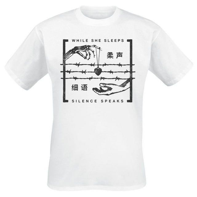 While She Sleeps T-Shirt en Coton pour Adulte « Silence Speaks »