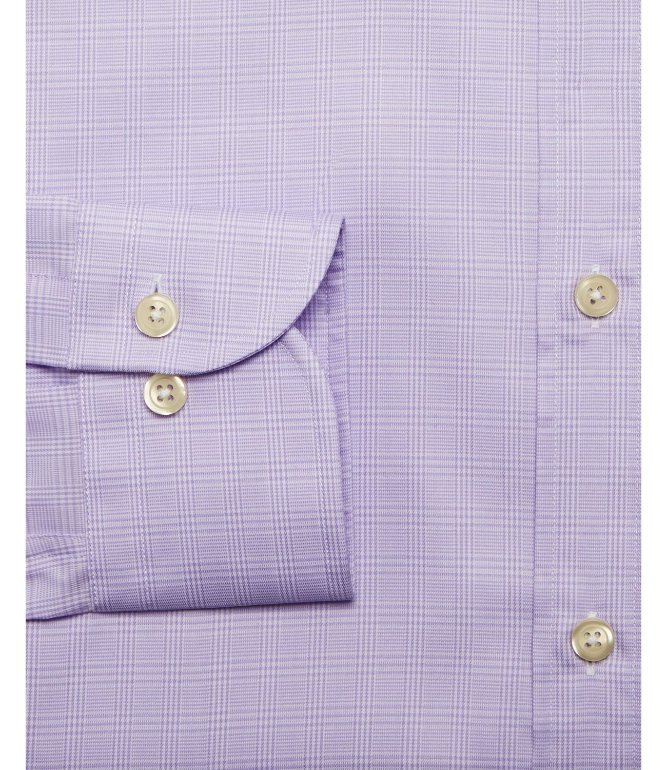 Nordstrom Men's Shop Non-Iron Classic Fit Dress Shirt Lavender Spray 16.5x35 New