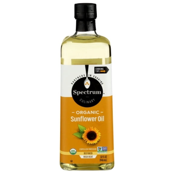 SPECTRUM NATURALS OIL SUNFLOWER HIGH HEAT ORG 32 FO - Pack of 3