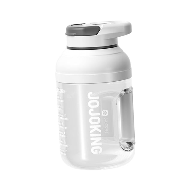 Exprimidor eléctrico de 1500ml, licuadora portátil, mezcladora, botella de agua para deportes al aire libre Gris