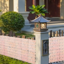 QISIWOLE Artificial Hedge Fence Screening with Flowers, Artificial Ivy Screen Trellis Fence Rolls for Balcony Patio Outdoor, Garden Privacy Screen for Backyard Home Decor, 19.7x39.4in