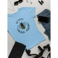 thumbnail image 3 of Bee Happy Nature Garland T-Shirt Women -Image by Shutterstock, Female 3X-Large, 3 of 4
