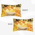 thumbnail image 4 of Naloa Honey Bee Pillowcase, Throw Pillowcase, Wrinkle-Free, Stain-Resistant with Hidden Zipper for Bedroom Sofa - 16"x24", 4 of 9