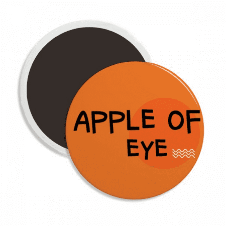 

Romantic Expression Eye Orange Round Ceracs Fridge Magnet Keepsake Decoration