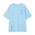 thumbnail image 4 of RTKFRFLM Kids Boys Girls Crewneck Graphic Printed T-Shirt Casual Side Split Loose Fit Short Sleeve Pullover Tee Tops, Size 3-16 Years, 4 of 4