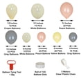 thumbnail image 3 of Efavormart 110 Pack DIY Balloon Garland Kit, Balloon Arch Party Decorations - Peach, Gray, Cream, White, Yellow for Wedding Birthday Bridal Shower Baby Decor Party Decoration, 3 of 9