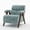 Green, variant on S-HOME Mid Century Accent Armchair in Polyester with Thick Cushion and Wood Frame, for Modern Living Room and Reading Room and Home Office, Green