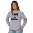 thumbnail image 4 of I Hate Mornings Sleeping Panda Long Sleeve TShirt Men Women Brisco Brands S, 4 of 6