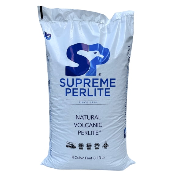 Supreme Perlite Super Coarse Horticultural Perlite for Potting Soil Mixes, 4 Cu Ft Bag