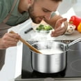 thumbnail image 1 of Danhjin Soup Pot Uncoated Stainless Steel Milk Pot Baby Specific Auxiliary Food Pot Small Milk Pot Household Baby Frying And Cooking Integrated Non Stick Soup Pot, 1 of 2