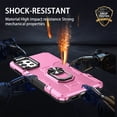 thumbnail image 6 of Allytech for Samsung Galaxy A32 5G Phone Case with Screen Protector, Anti-Fingerprint Non-slip Anti-Drop Heavy Duty Corner Protection Rotating Ring Stand Cover Case for Samsung A32 5G 6.5", Pink, 6 of 10