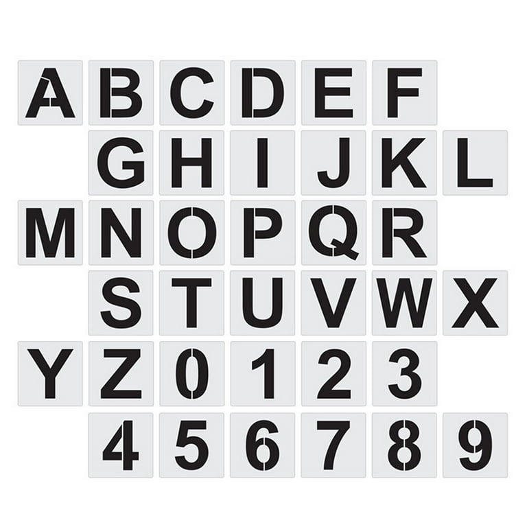 Eease Letter Stencils (36 Count) - Walmart.com eease-letter-stencils-36-count-walmart-com
