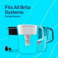 Brita Small 6 Cup Denali Water Filter Pitcher with 1 Brita Standard Filter, Bright White