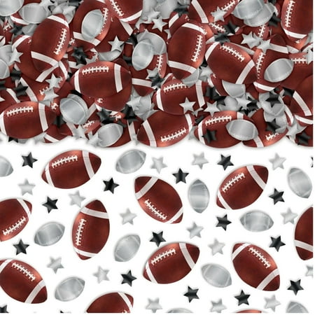 Amscan 370465 Football and Stars Confetti, 2.5 oz, Multicolor