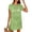Green, variant on DAKIMOE Women Swimsuit Cover Up Crochet Summer Outfits Swimwear Short Sleeve Knit Bathing Suit Cover UP Beach Dress