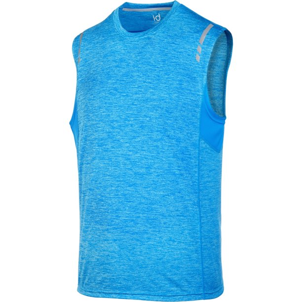 Ideology Performance Camiseta básica sin mangas para hombre, azul, XXL
