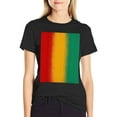 thumbnail image 4 of T-shirt Red, Yellow And Green  Soft Cotton Adult Heat-Transfer Graphic T-Shirt - 180g Breathable Fabric, Unisex Summer Casual Wear with Durable Heat-Printed Design, 4 of 10